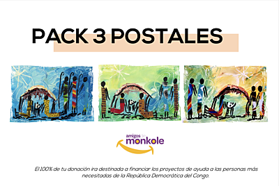 PACK 3 POSTALES DE NAVIDAD