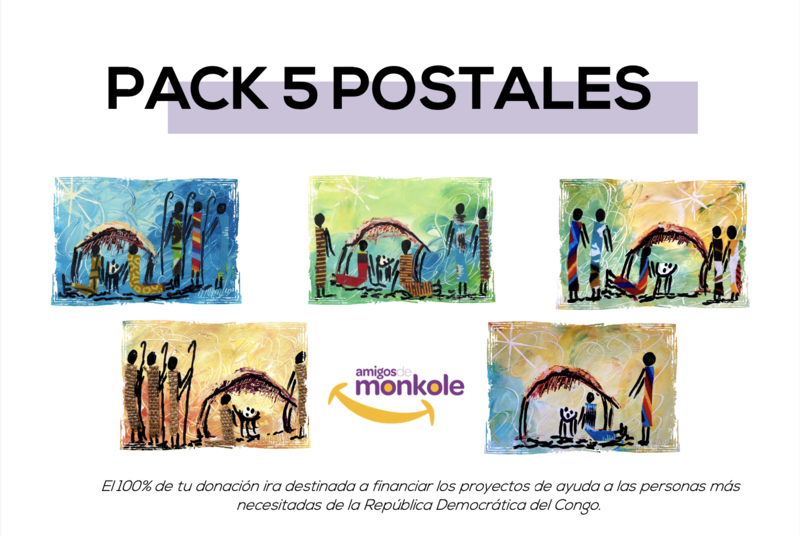 PACK DE 5 POSTALES